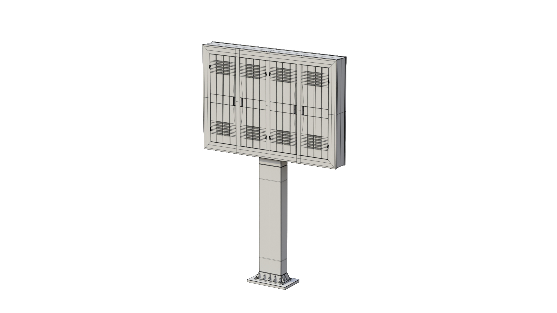 Digital Billboard - Advertising LED Display 3D Model