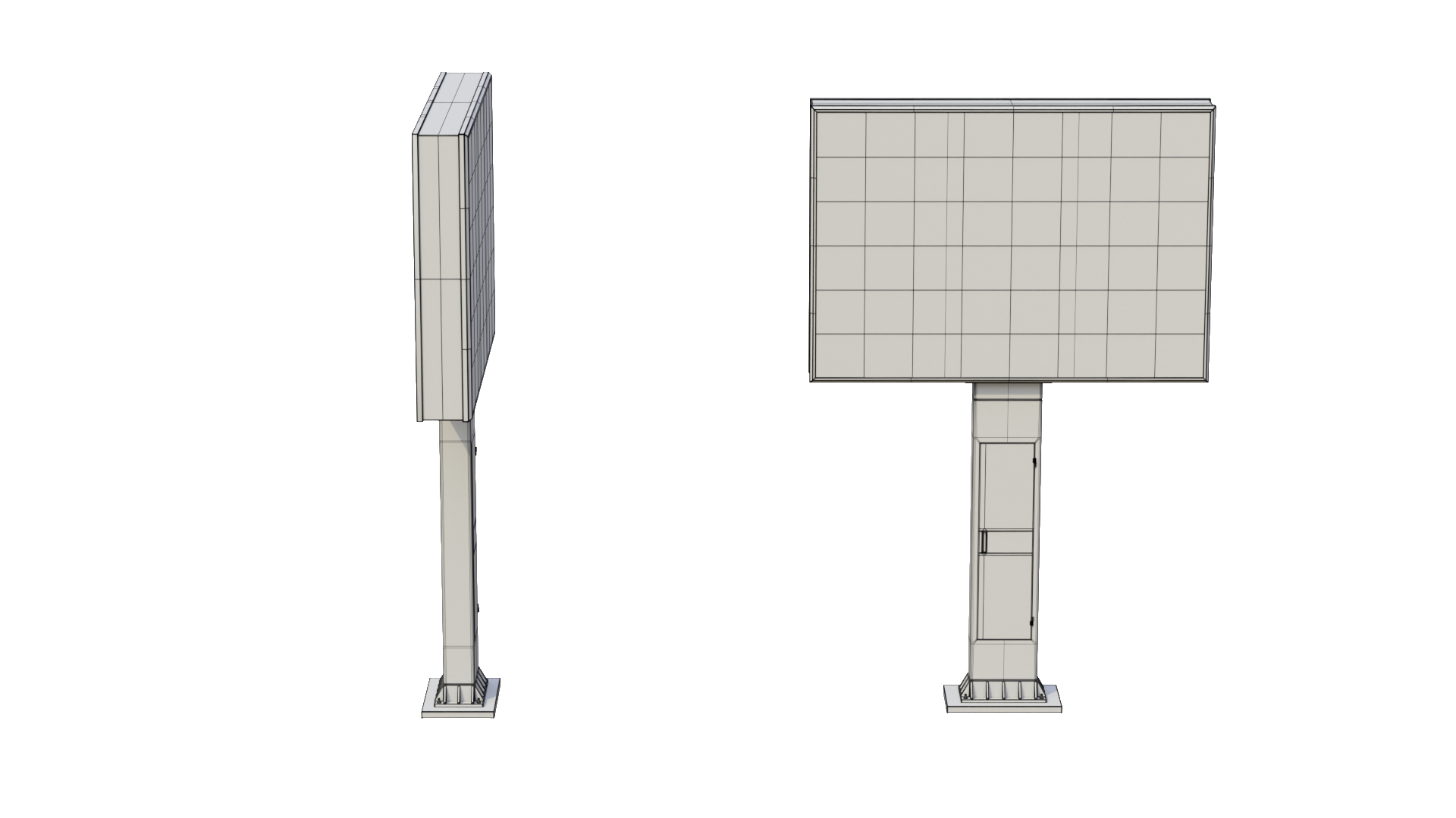 Digital Billboard - Advertising LED Display 3D Model
