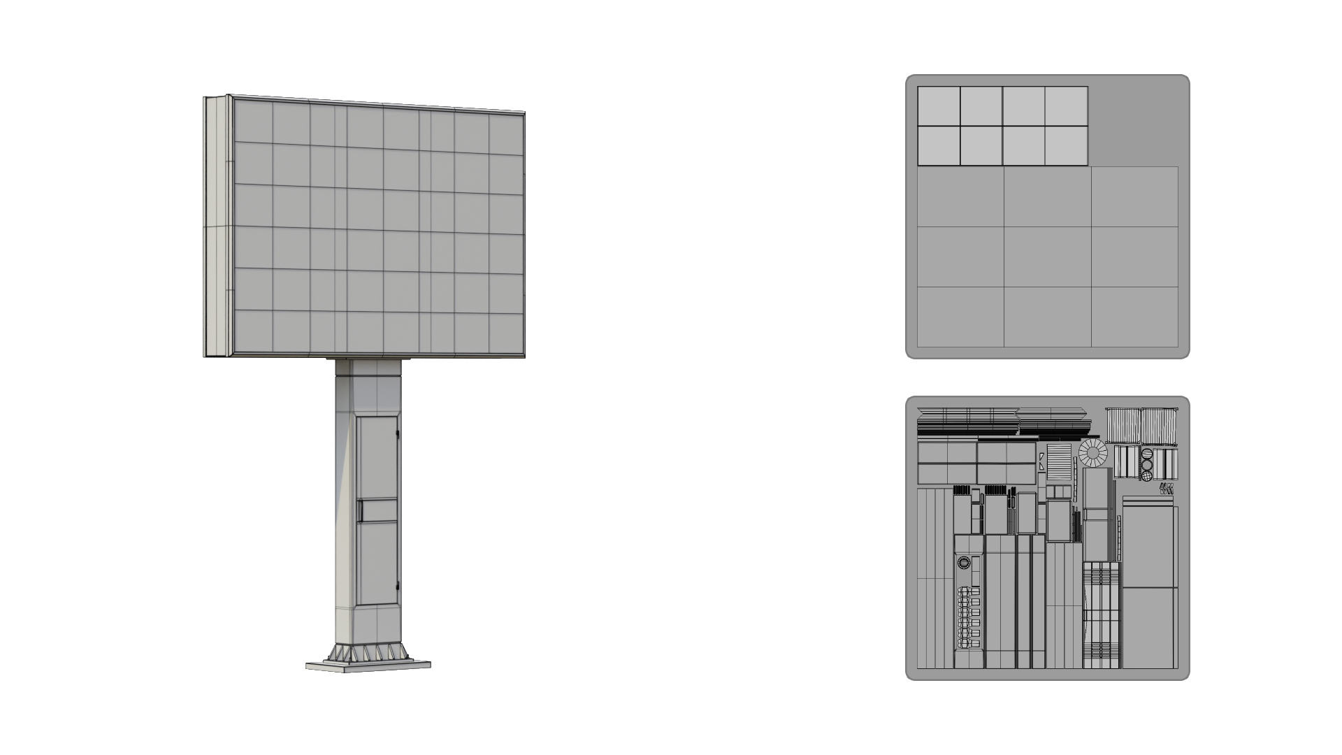 Digital Billboard - Advertising LED Display 3D Model
