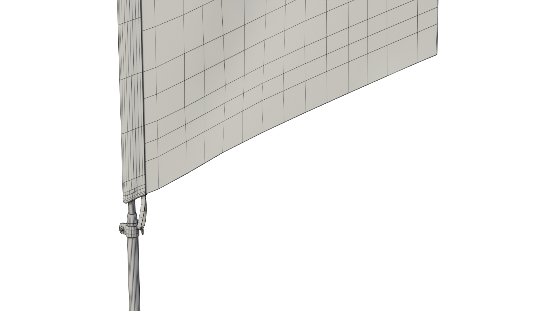 Feather Flag - Customizable Banner Fitness Theme 3D Model