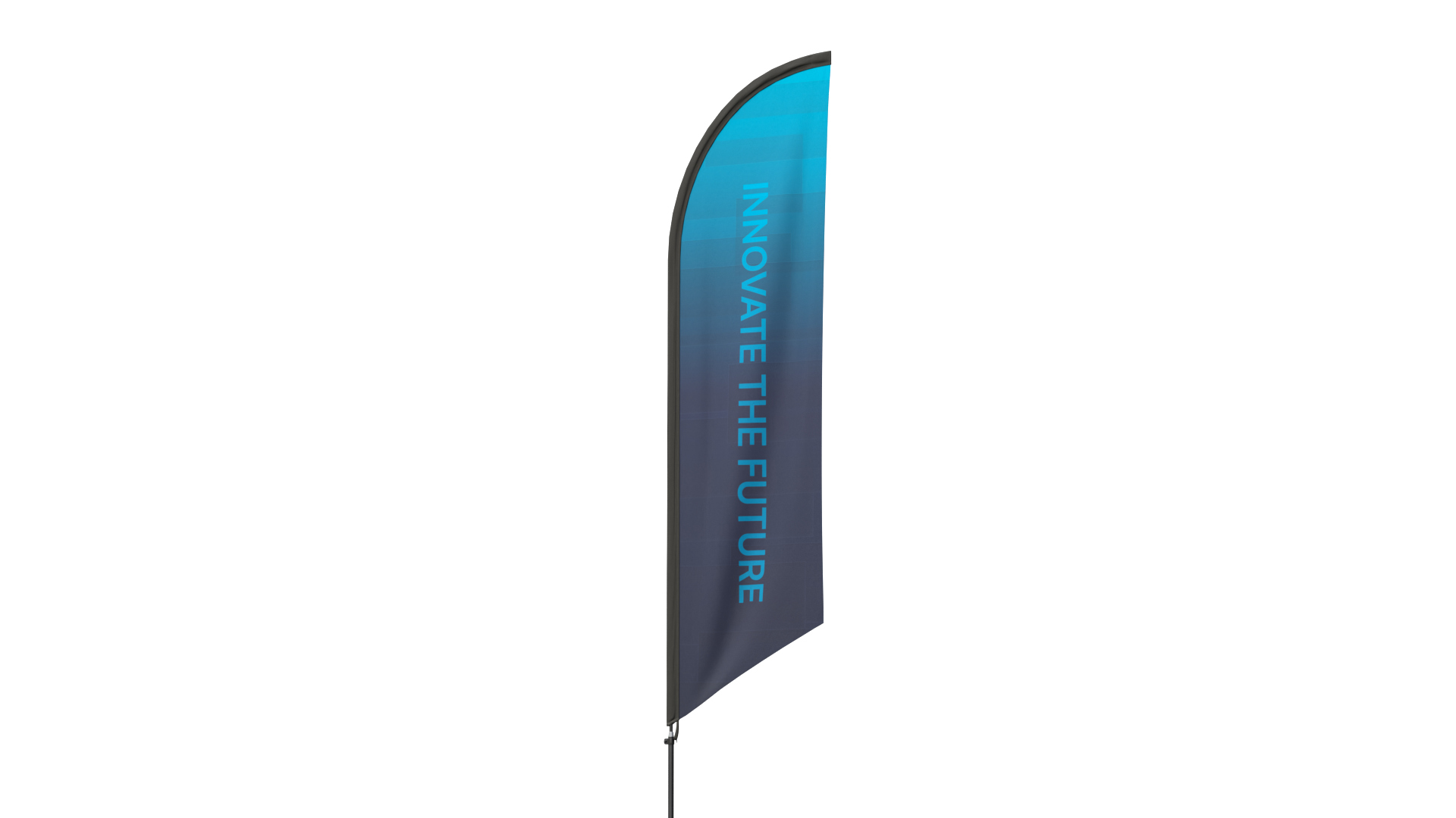 Feather Flag - Customizable Banner 3D Model