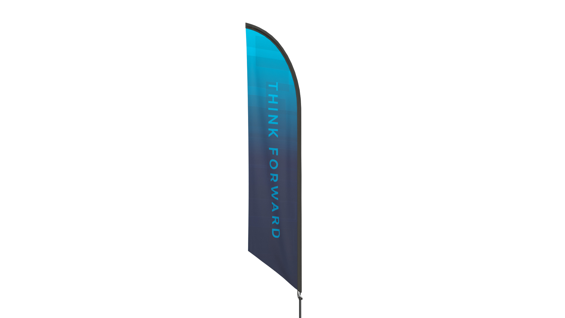 Feather Flag - Customizable Banner 3D Model