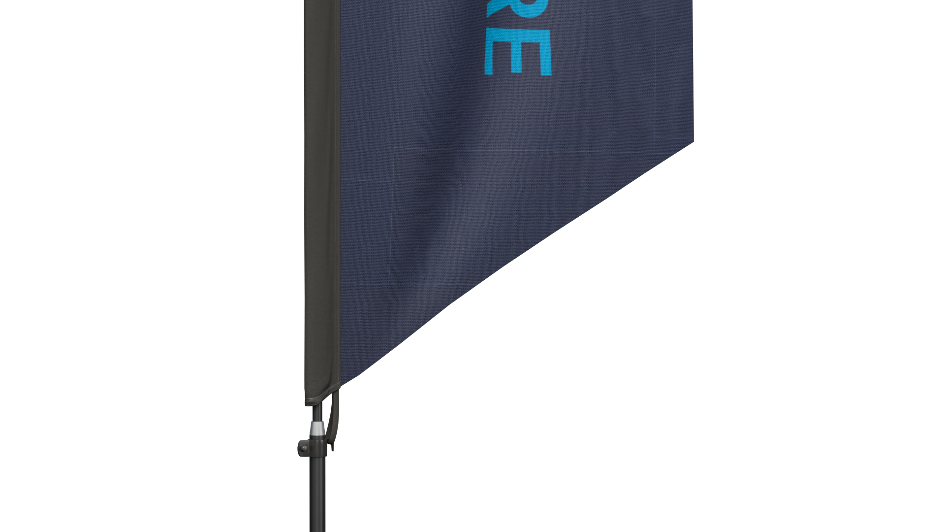 Feather Flag - Customizable Banner 3D Model