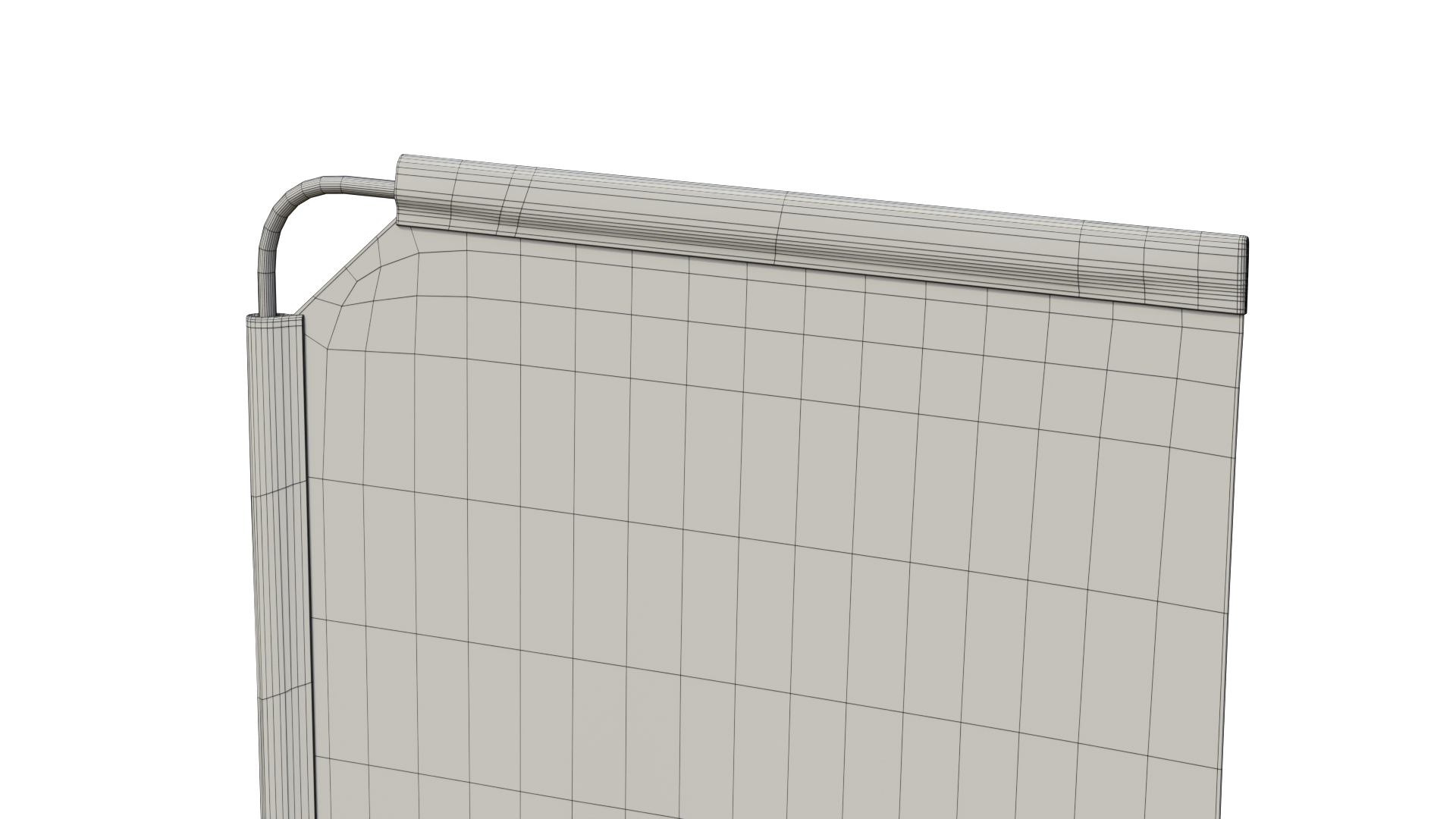 Feather Flag - Customizable Rectangle Banner 3D Model