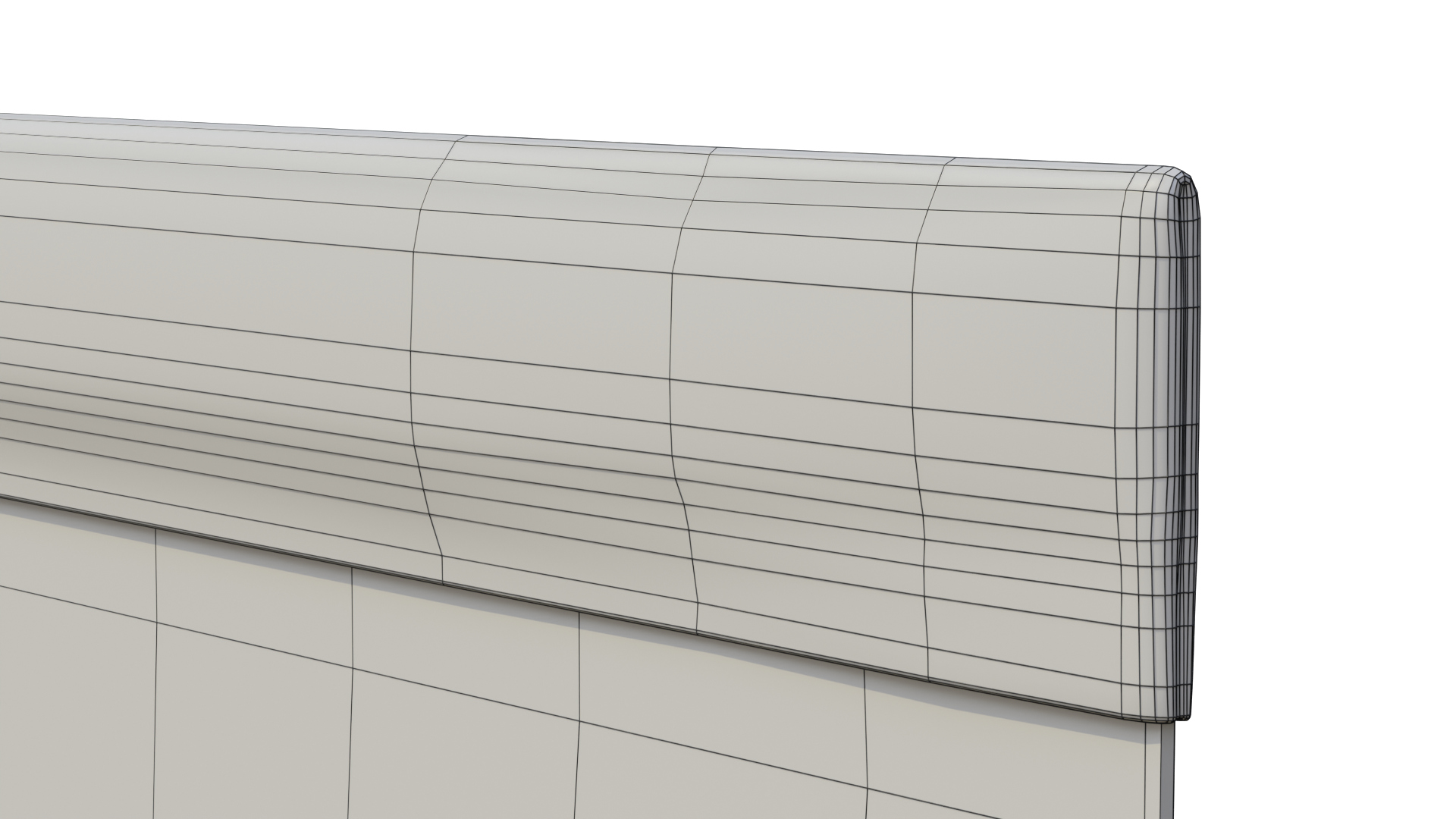 Feather Flag - Customizable Rectangle Banner 3D Model