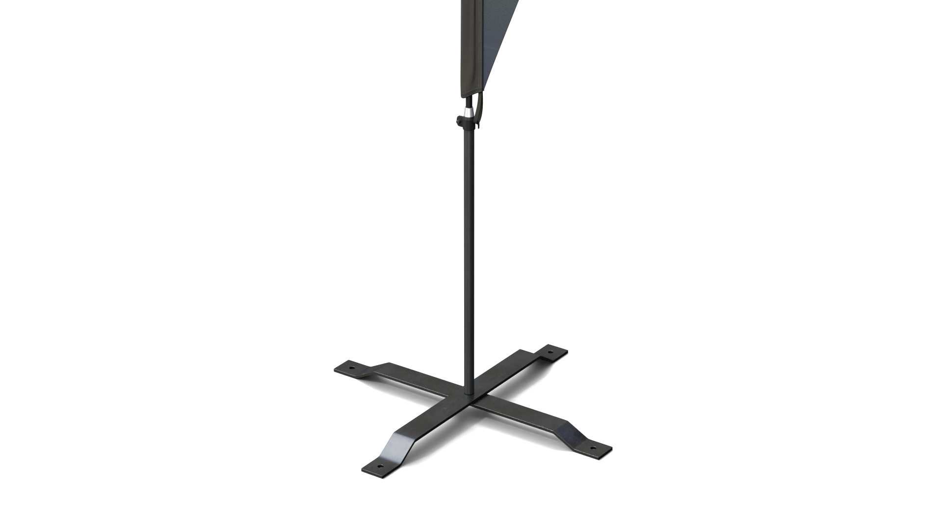 Feather Flag - Customizable Teardrop Banner 3D Model