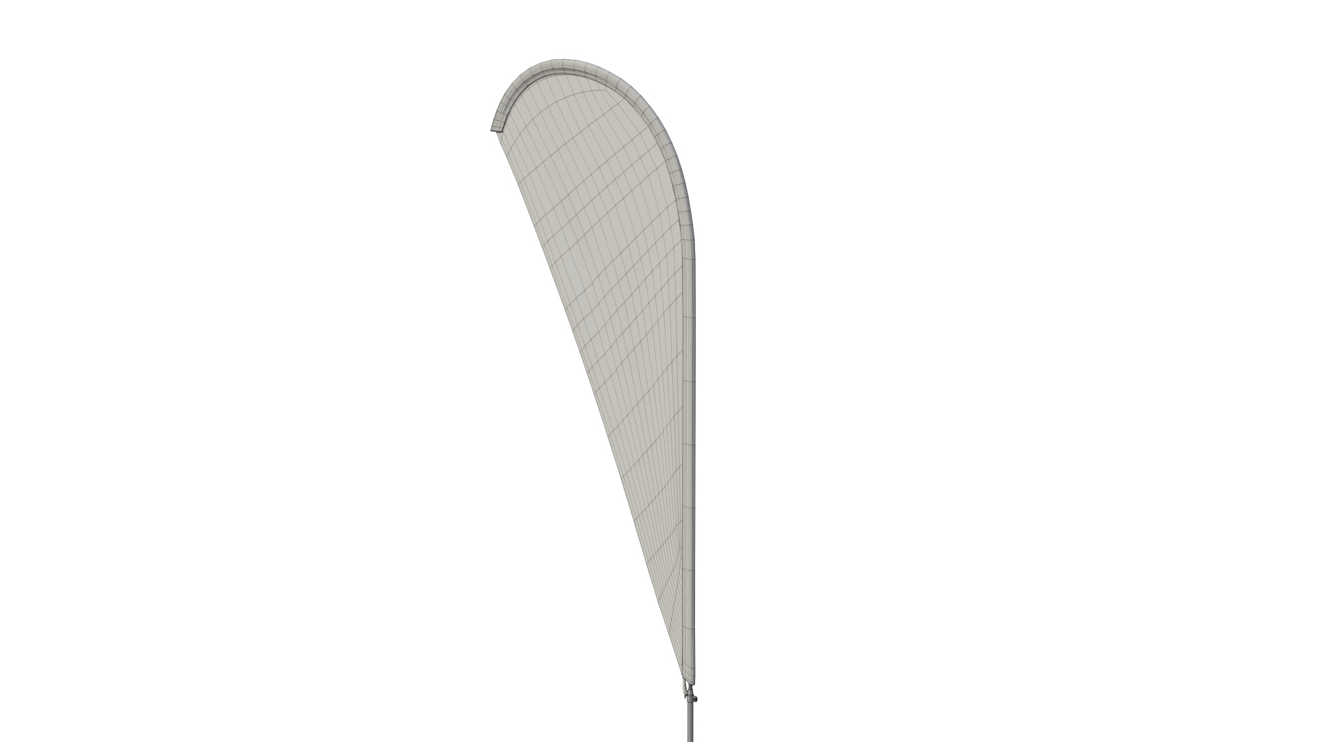 Feather Flag - Resort and Beach Custom Banner 3D Model