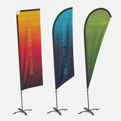 Feather Flags - Customizable Banner Trio Set