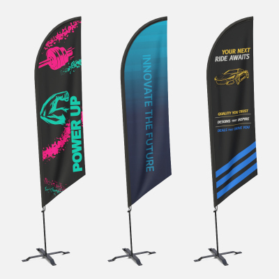 Feather Flags Pre-Designed Set