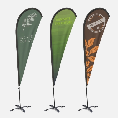 Feather Flags - Teardrop Pre-Designed Set