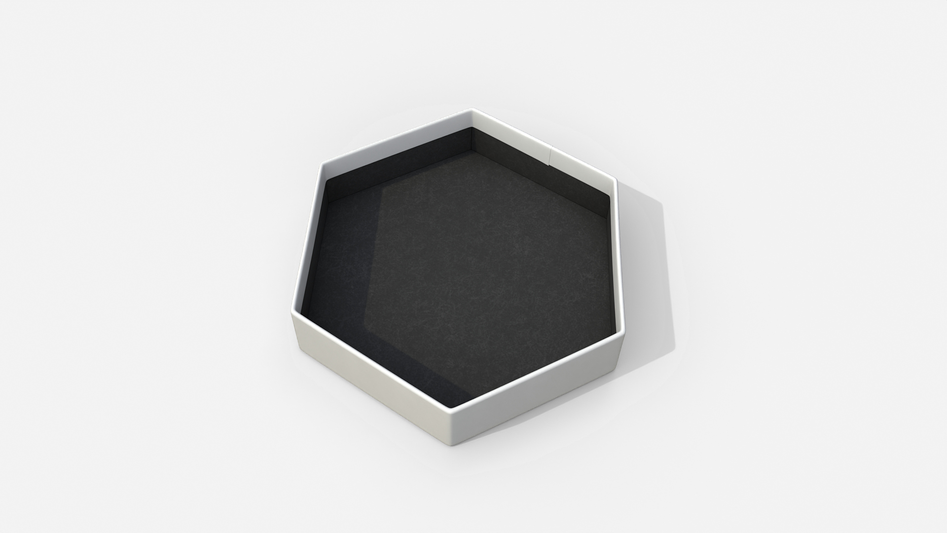 Gift Box - Flat Hexagon with Tied Ribbon Rosette 3D Model