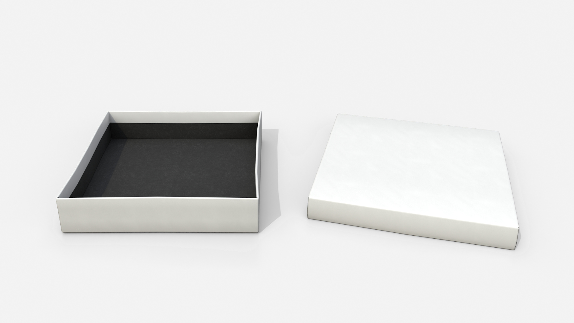Gift Box - Flat Regular with Tied Ribbon Rosette 3D Model