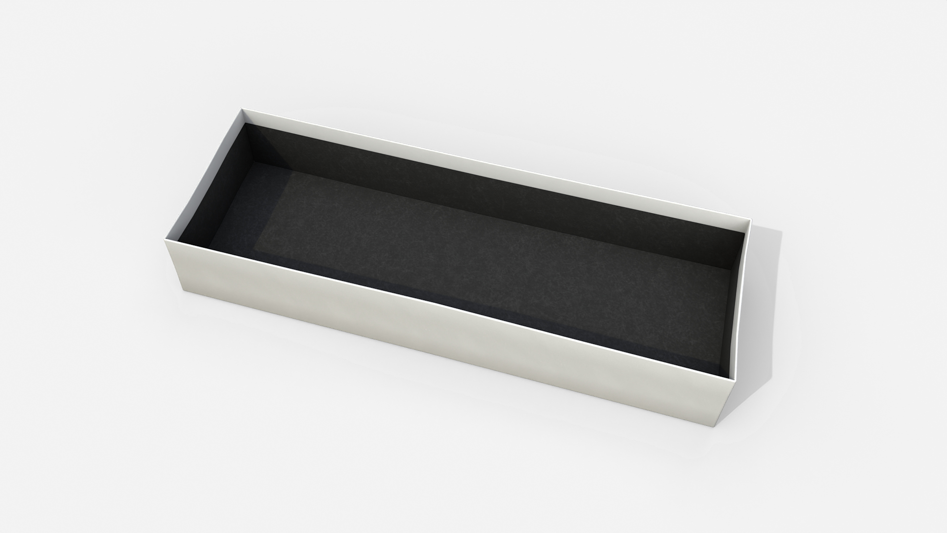 Gift Box - Long Rectangular with Tied Ribbon Rosette 3D Model
