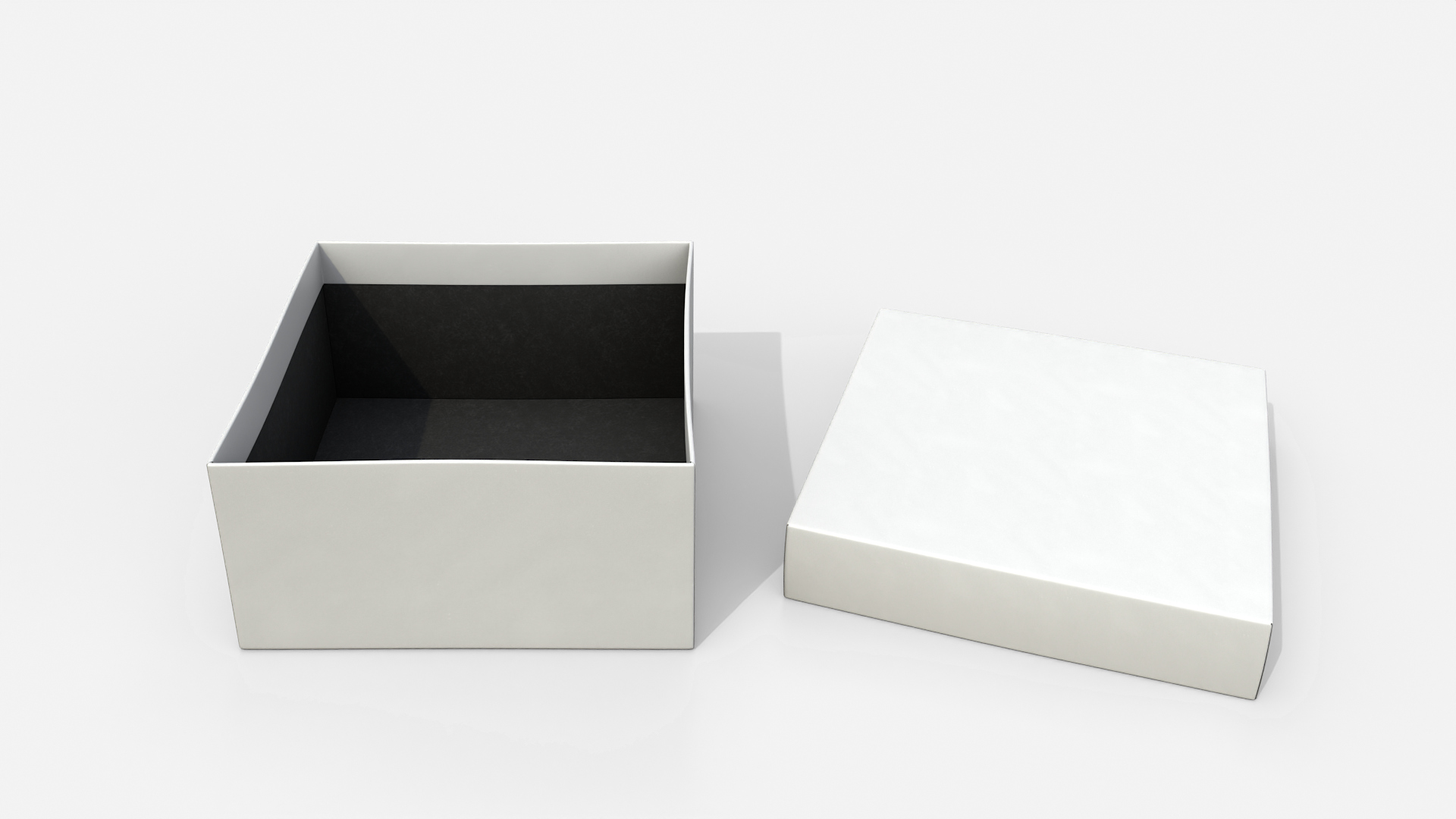 Gift Box - Low Regular with Tied Ribbon Rosette 3D Model