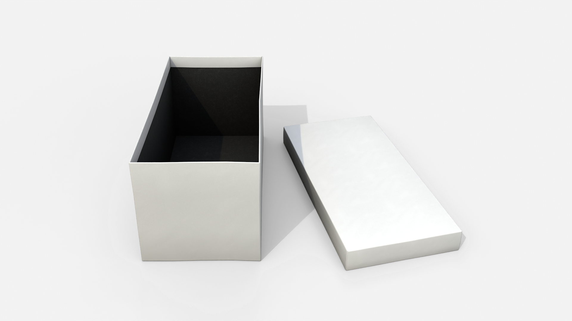 Gift Box - Rectangular with Tied Ribbon Rosette 3D Model