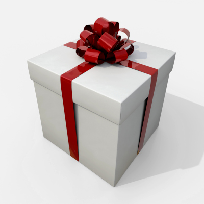 Gift Box - Regular with Tied Ribbon Rosette