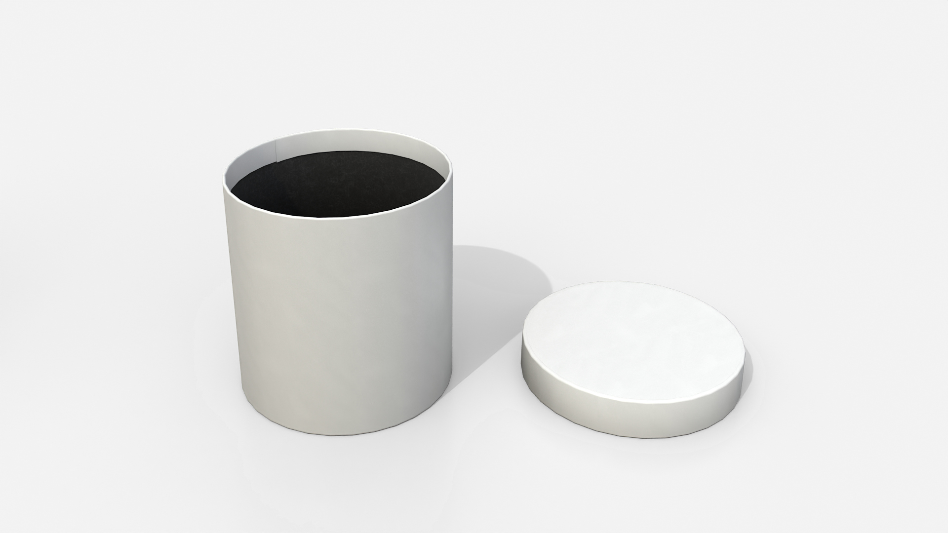 Gift Box - Round with Tied Ribbon Rosette 3D Model