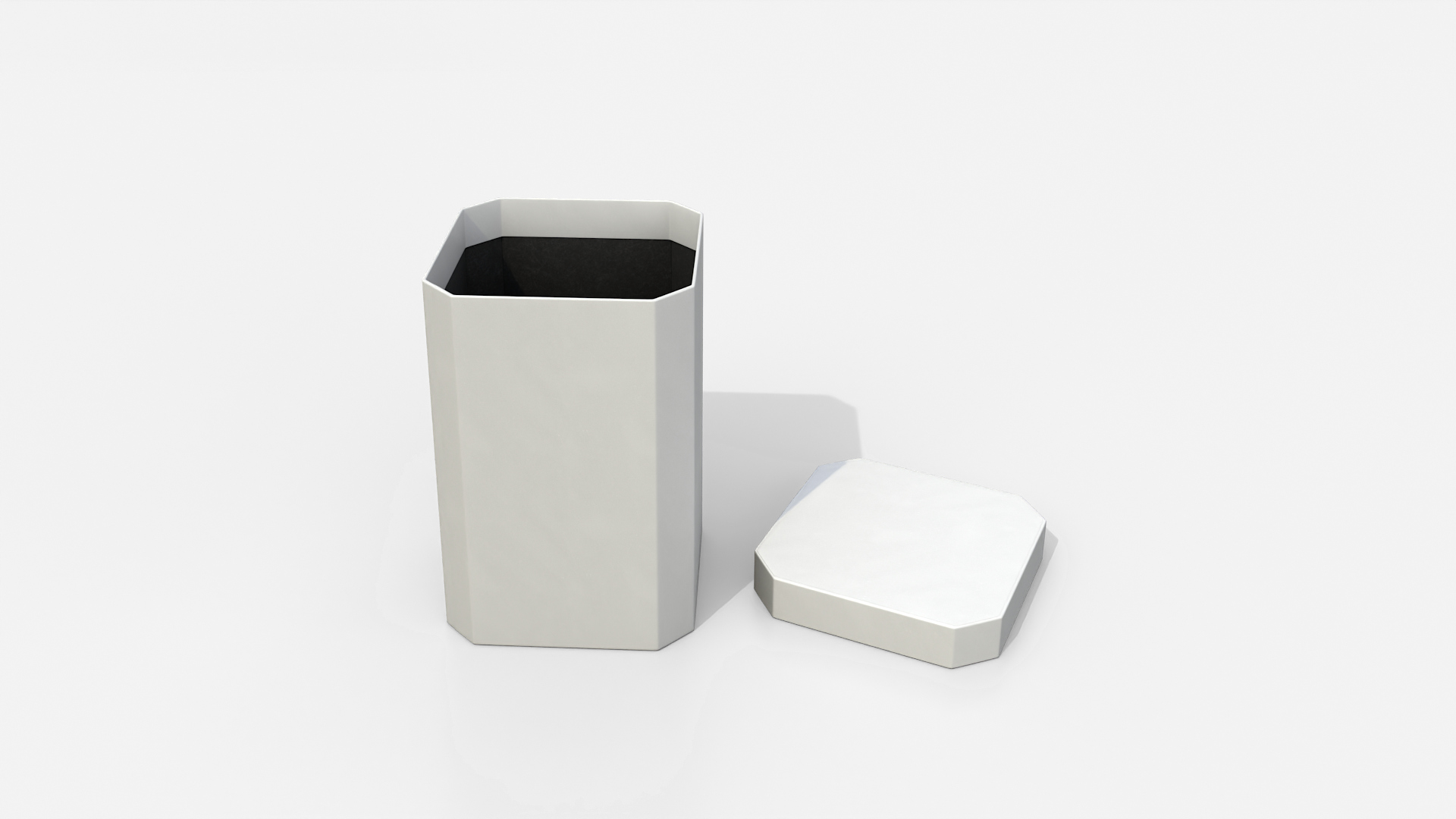 Gift Box - Tall Beveled Edge with Tied Ribbon Rosette 3D Model