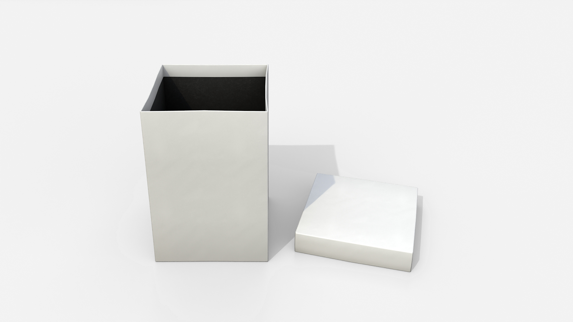 Gift Box - Tall Regular with Tied Ribbon Rosette 3D Model