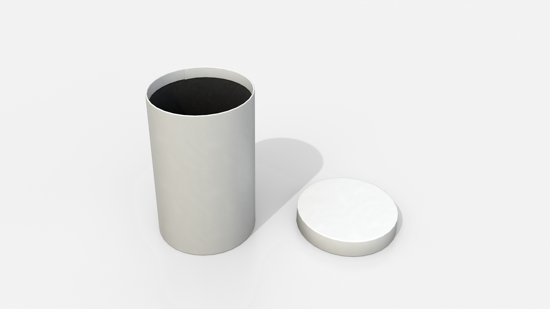 Gift Box - Tall Round with Tied Ribbon Rosette 3D Model