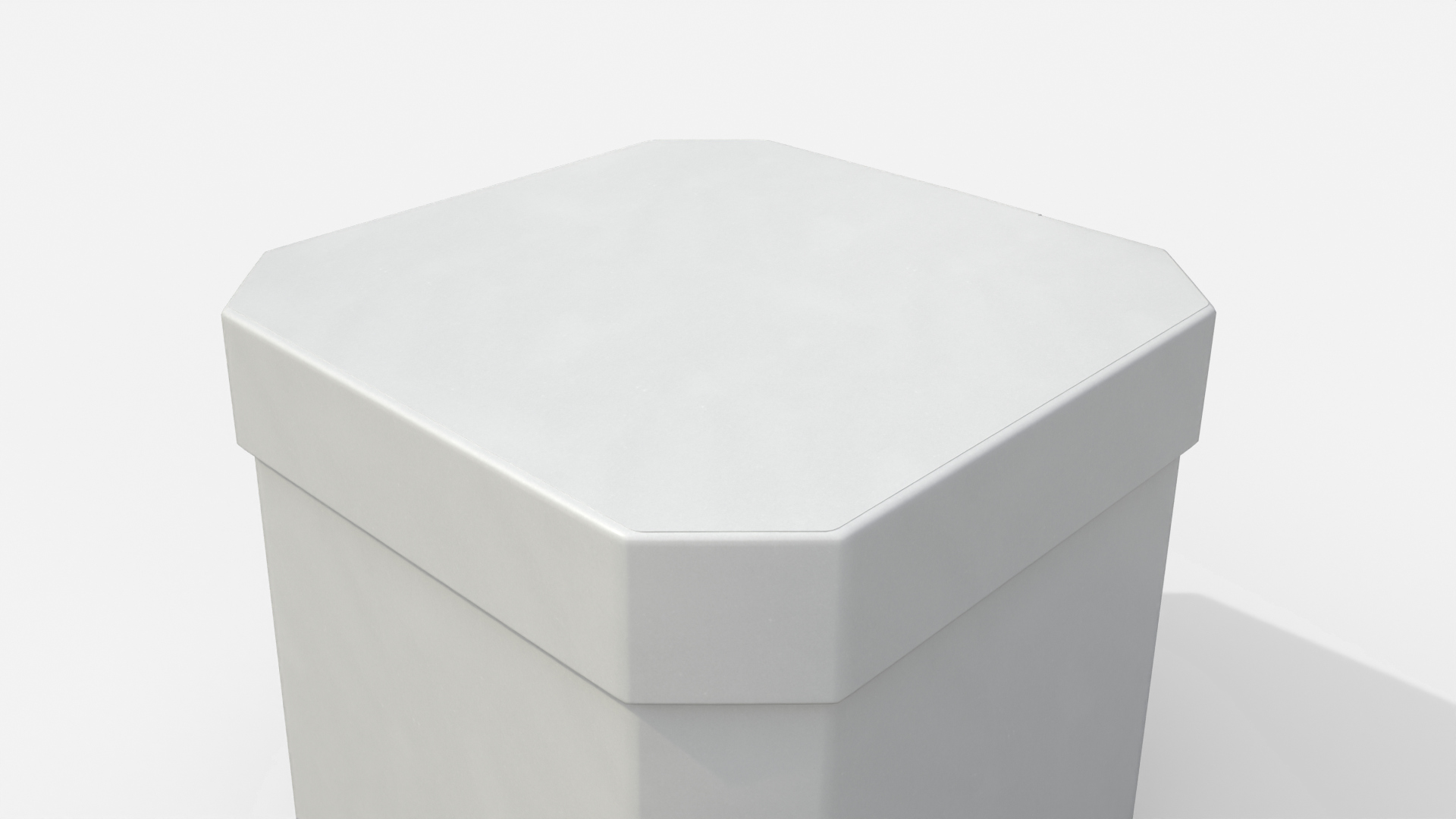 Rigid Box - Beveled Edge with Lift-Off Lid 3D Model