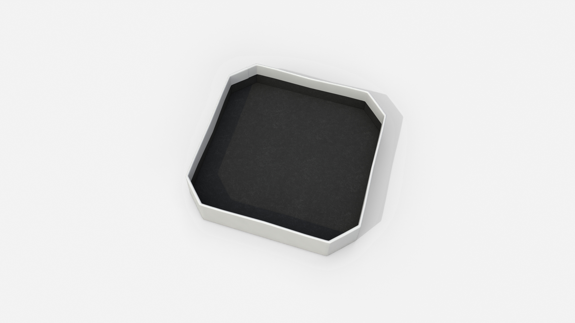 Rigid Box - Flat Beveled Edge with Lift-Off Lid 3D Model