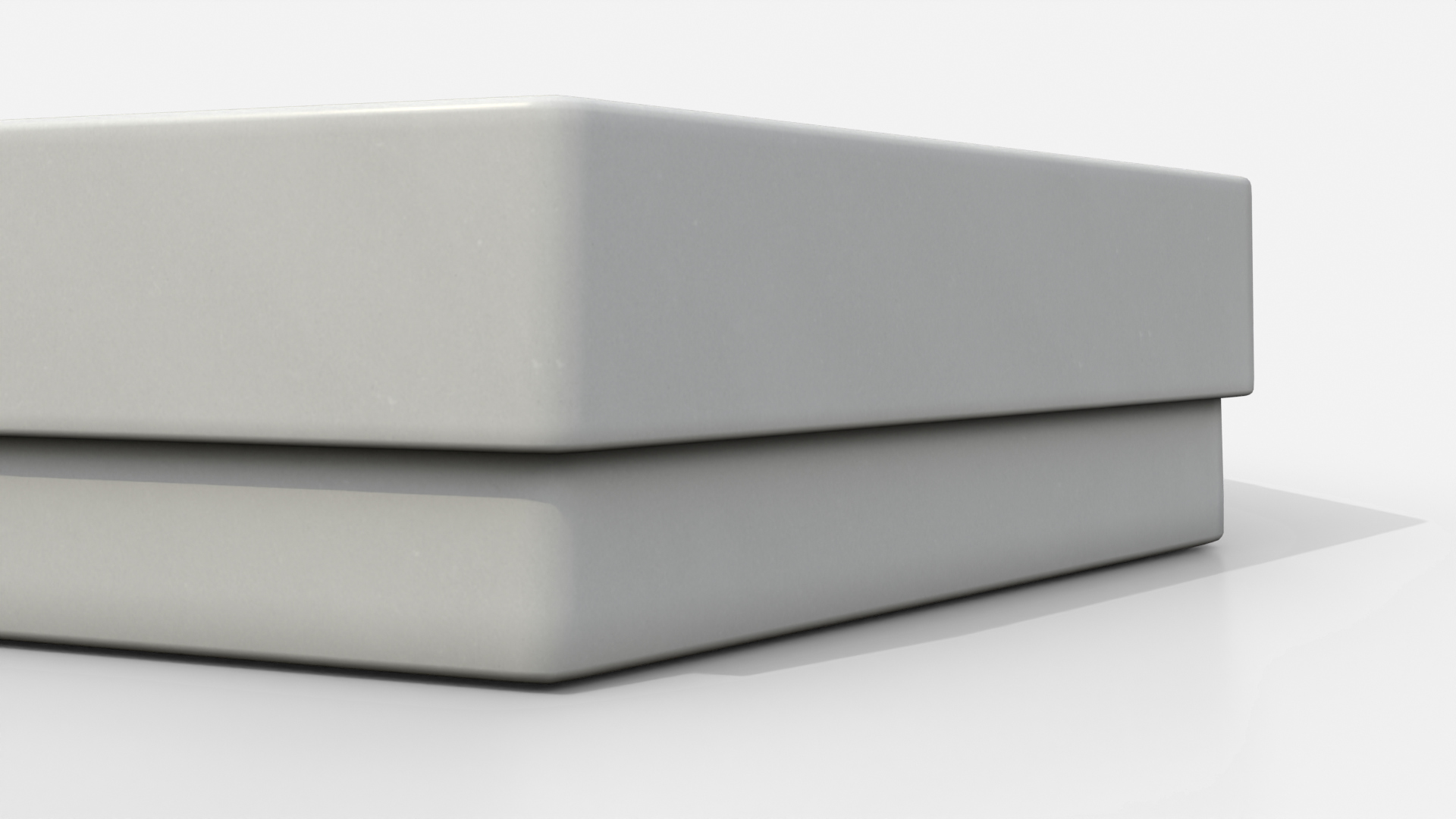 Rigid Box - Flat Hexagon with Lift-Off Lid 3D Model