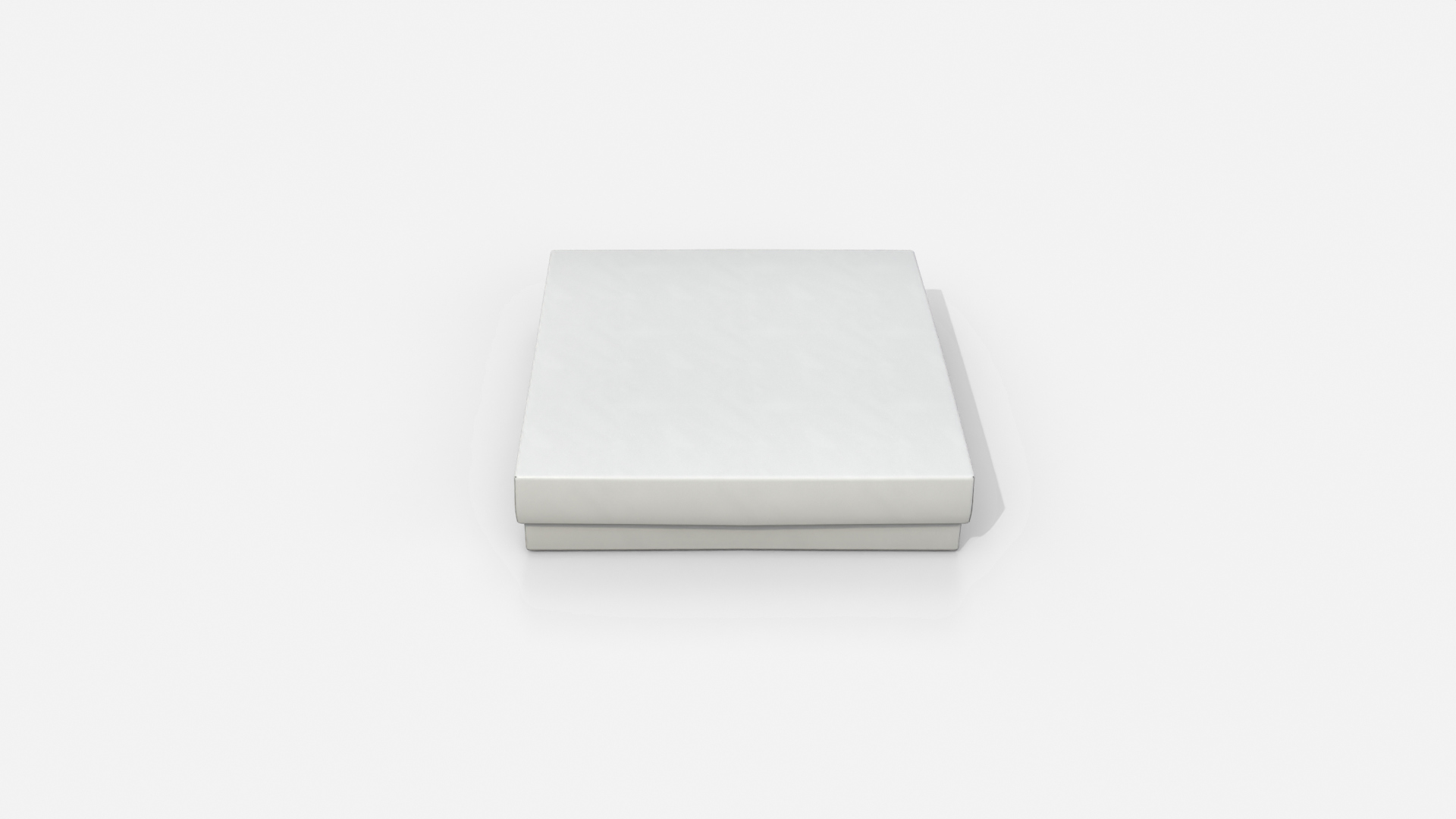 Rigid Box - Flat Regular with Lift-Off Lid 3D Model