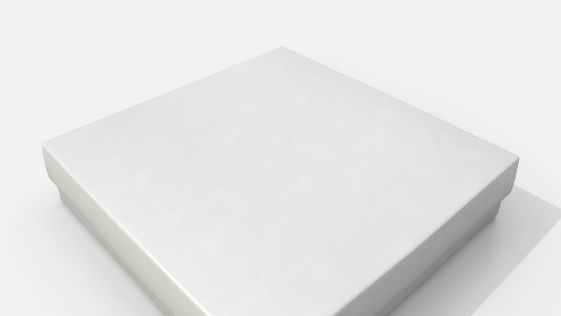 Rigid Box - Flat Regular with Lift-Off Lid 3D Model