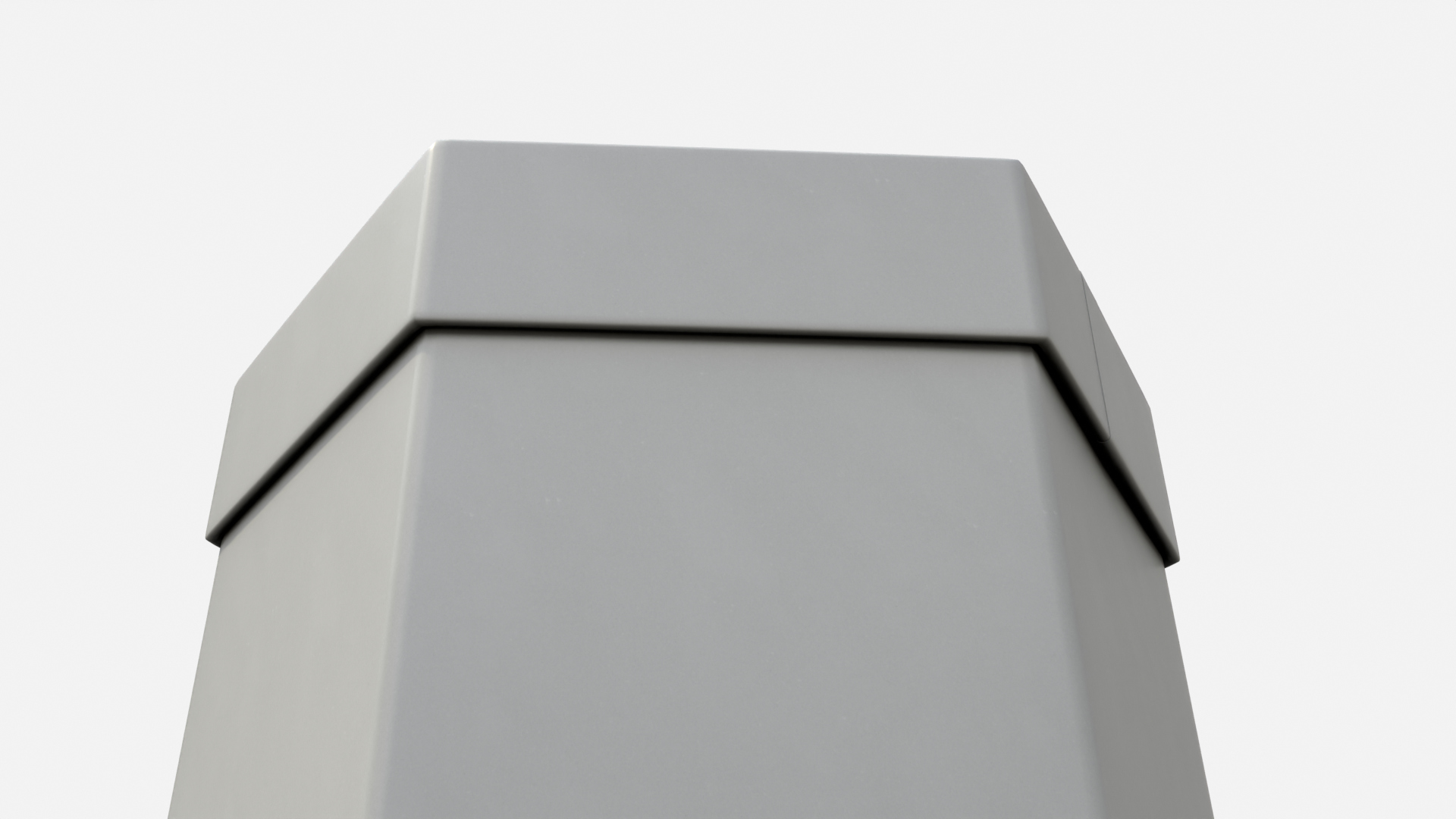 Rigid Box - Hexagon with Lift-off Lid 3D Model