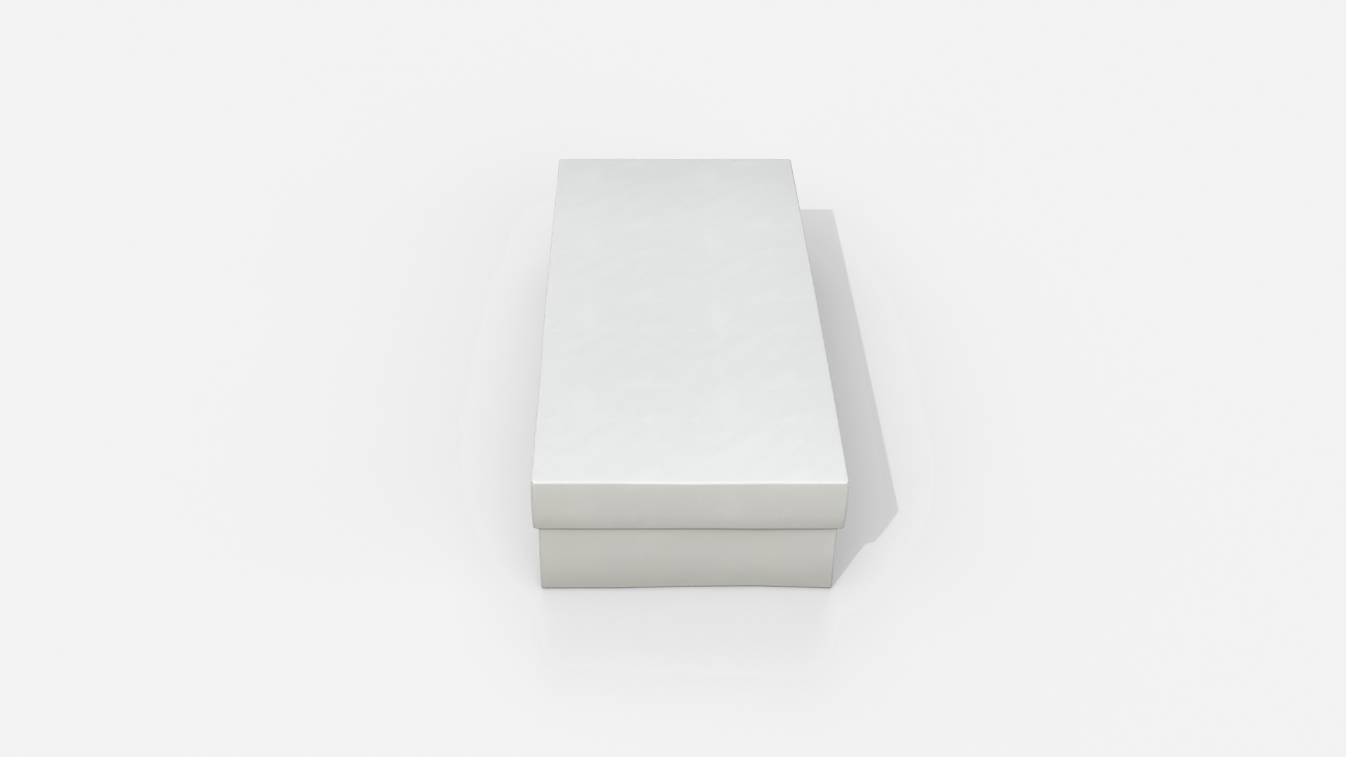 Rigid Box - Low Rectangular With Lift-Off Lid 3D Model