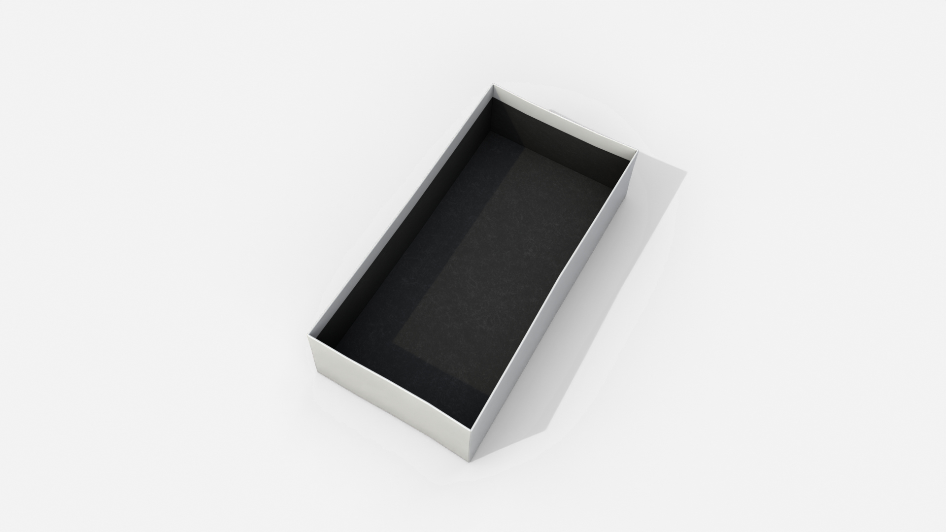Rigid Box - Low Rectangular With Lift-Off Lid 3D Model