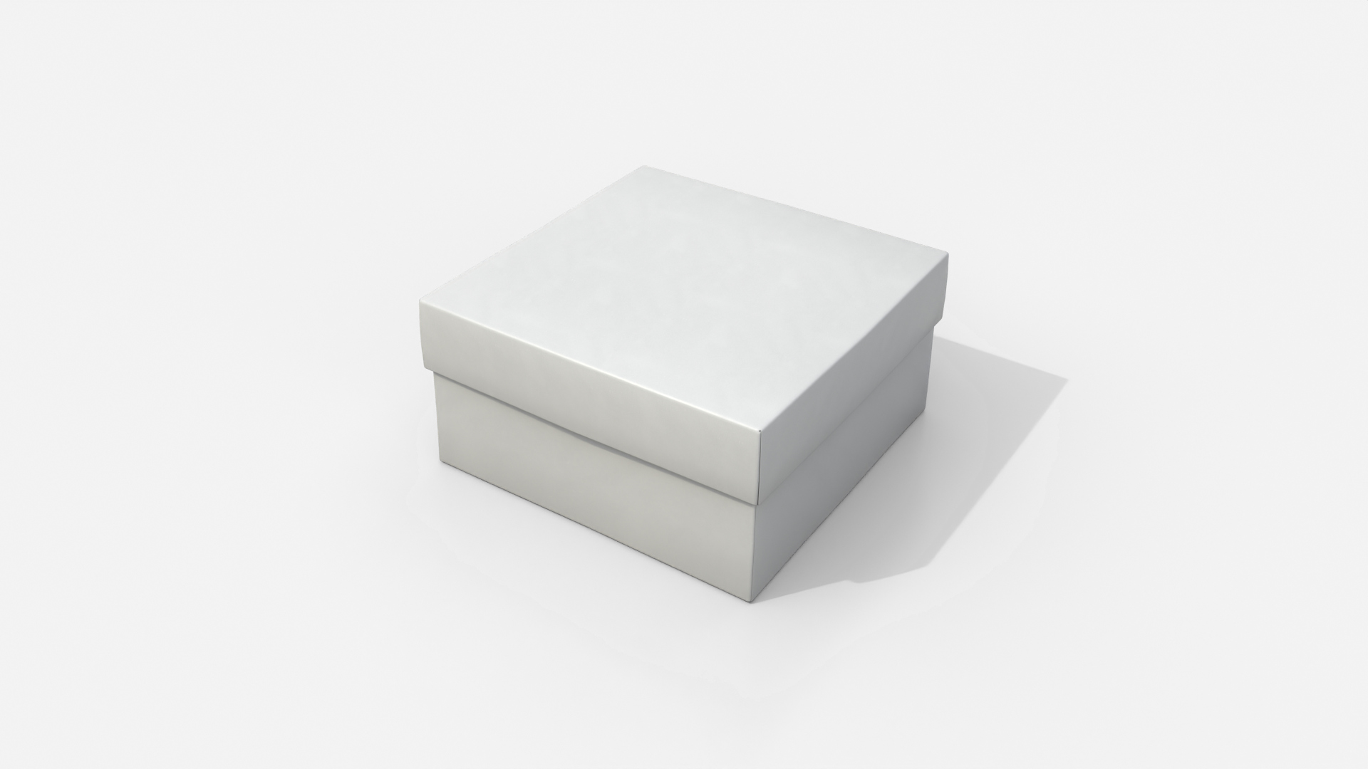 Rigid Box - Low Regular with Lift-Off Lid 3D Model