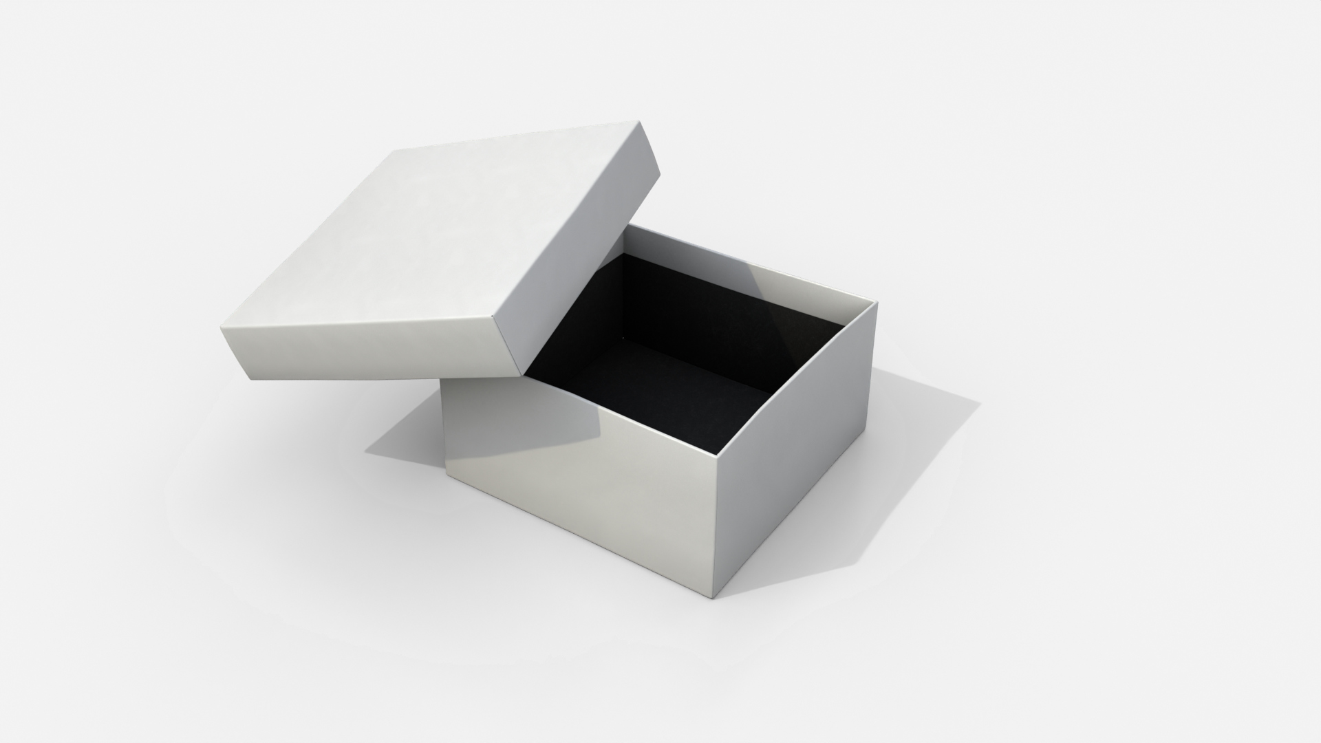 Rigid Box - Low Regular with Lift-Off Lid 3D Model