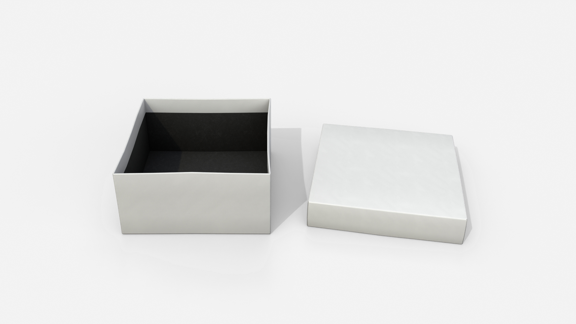 Rigid Box - Low Regular with Lift-Off Lid 3D Model