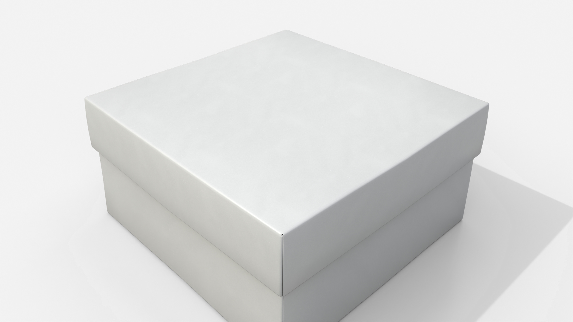 Rigid Box - Low Regular with Lift-Off Lid 3D Model