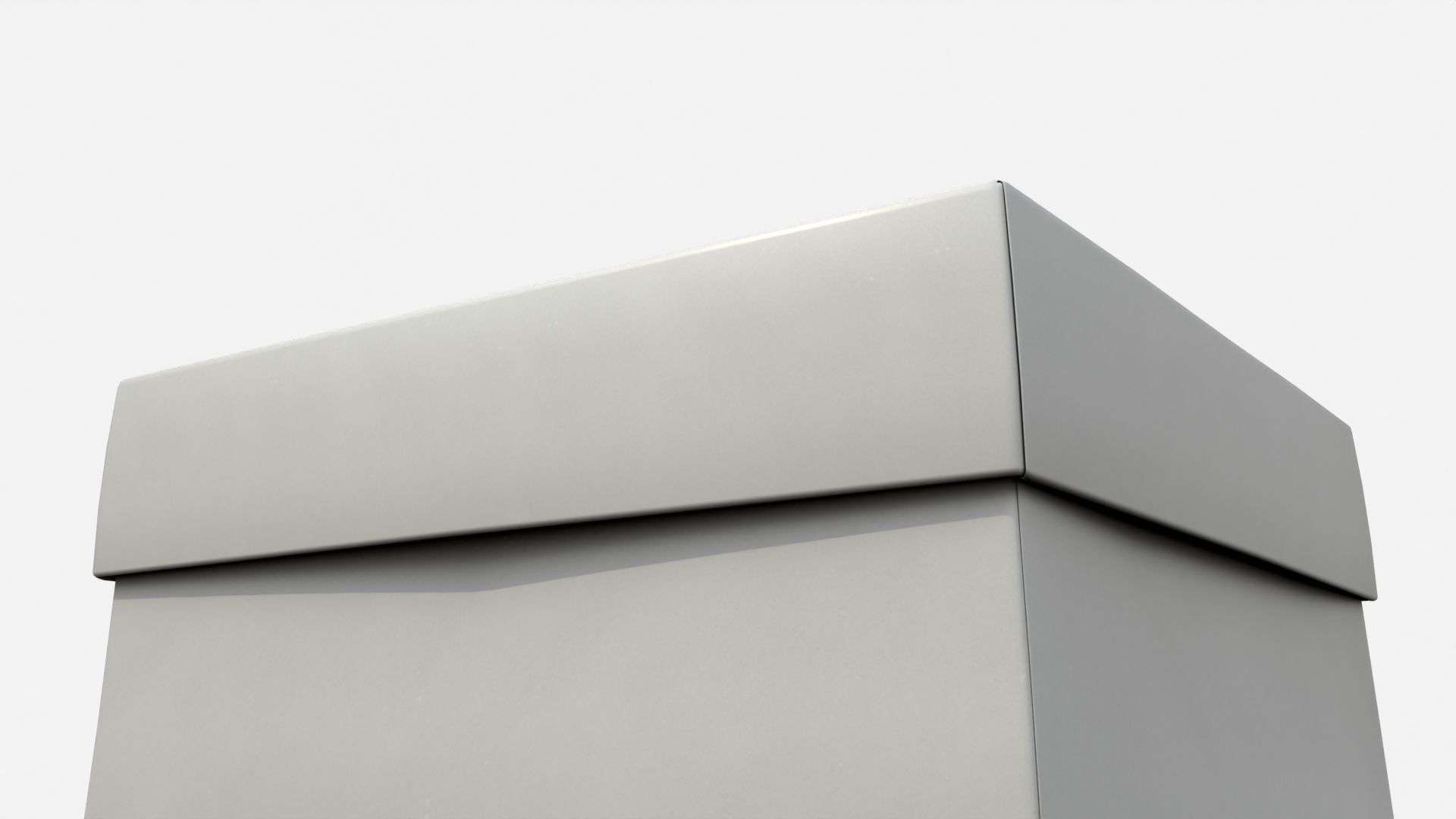 Rigid Box - Low Regular with Lift-Off Lid 3D Model