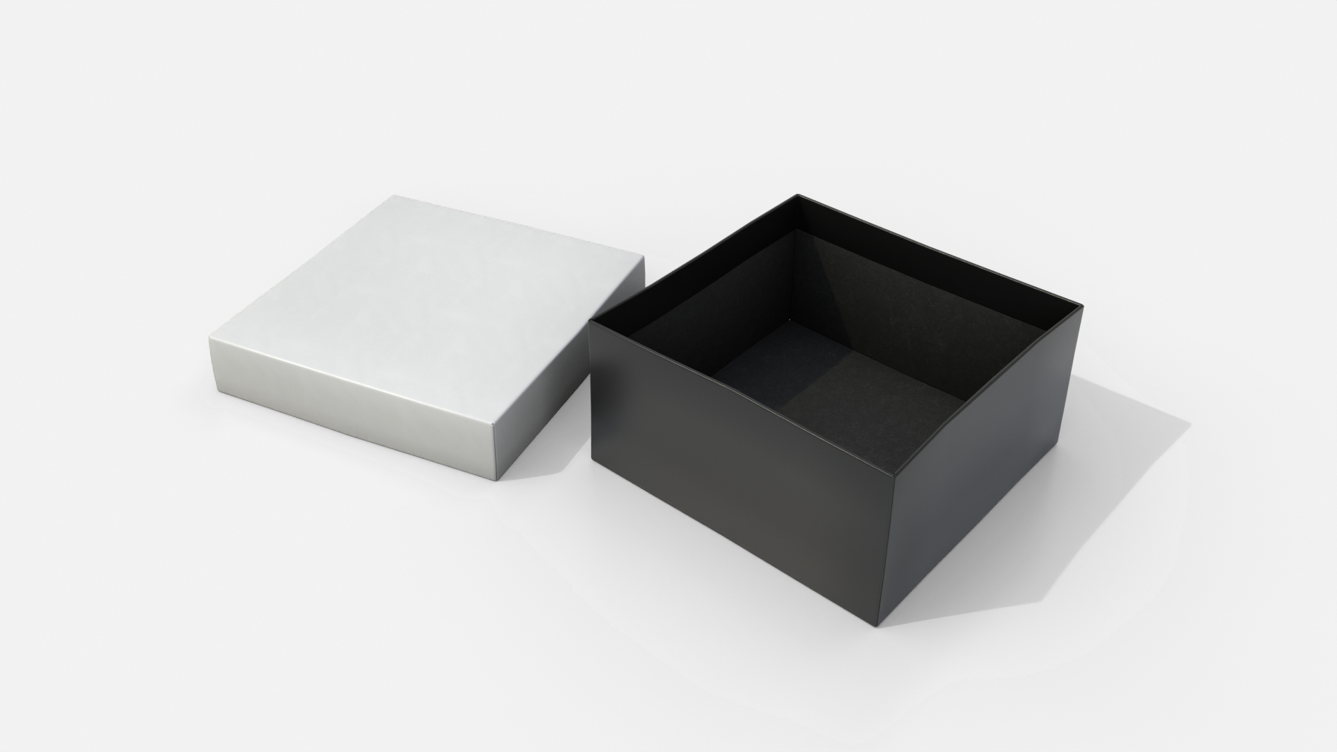 Rigid Box - Low Regular with Lift-Off Lid 3D Model
