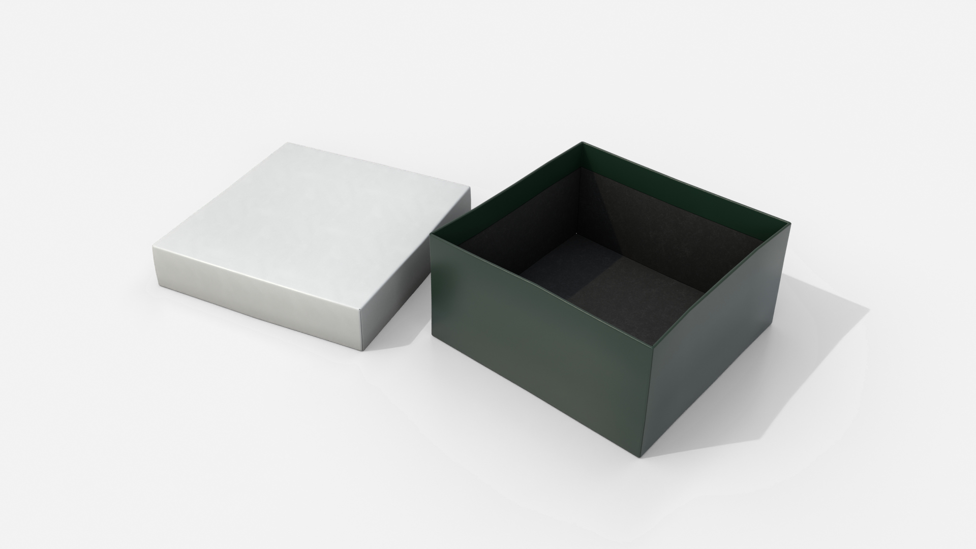 Rigid Box - Low Regular with Lift-Off Lid 3D Model