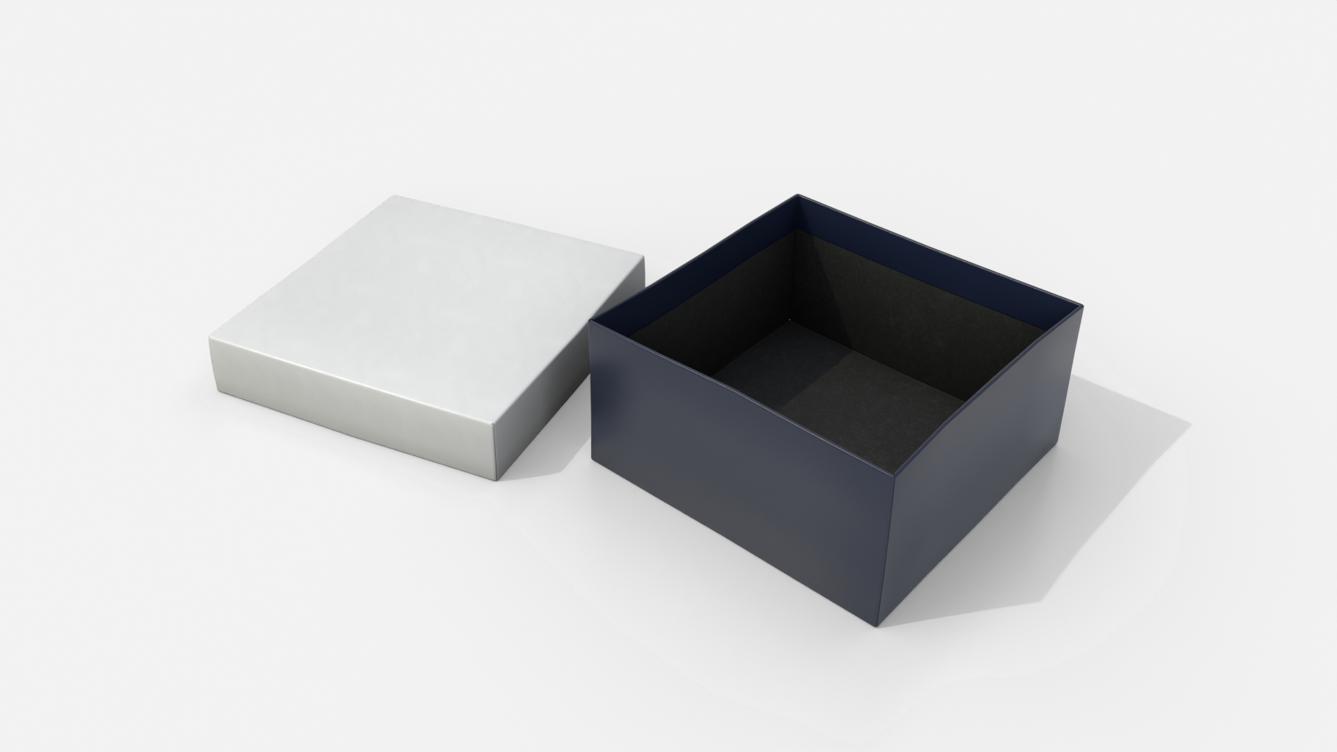 Rigid Box - Low Regular with Lift-Off Lid 3D Model