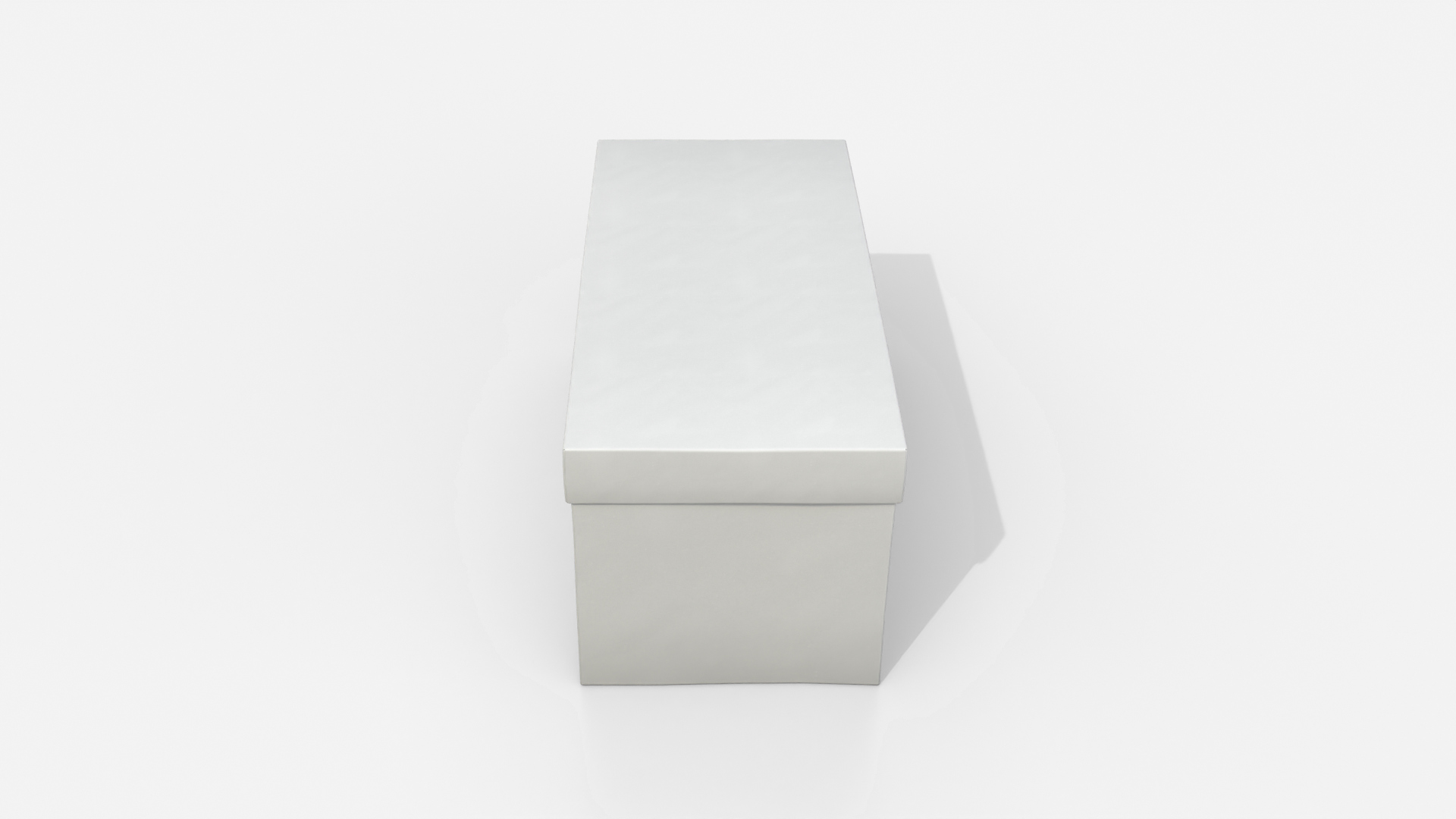 Rigid Box - Rectangular with Lift-off Lid 3D Model