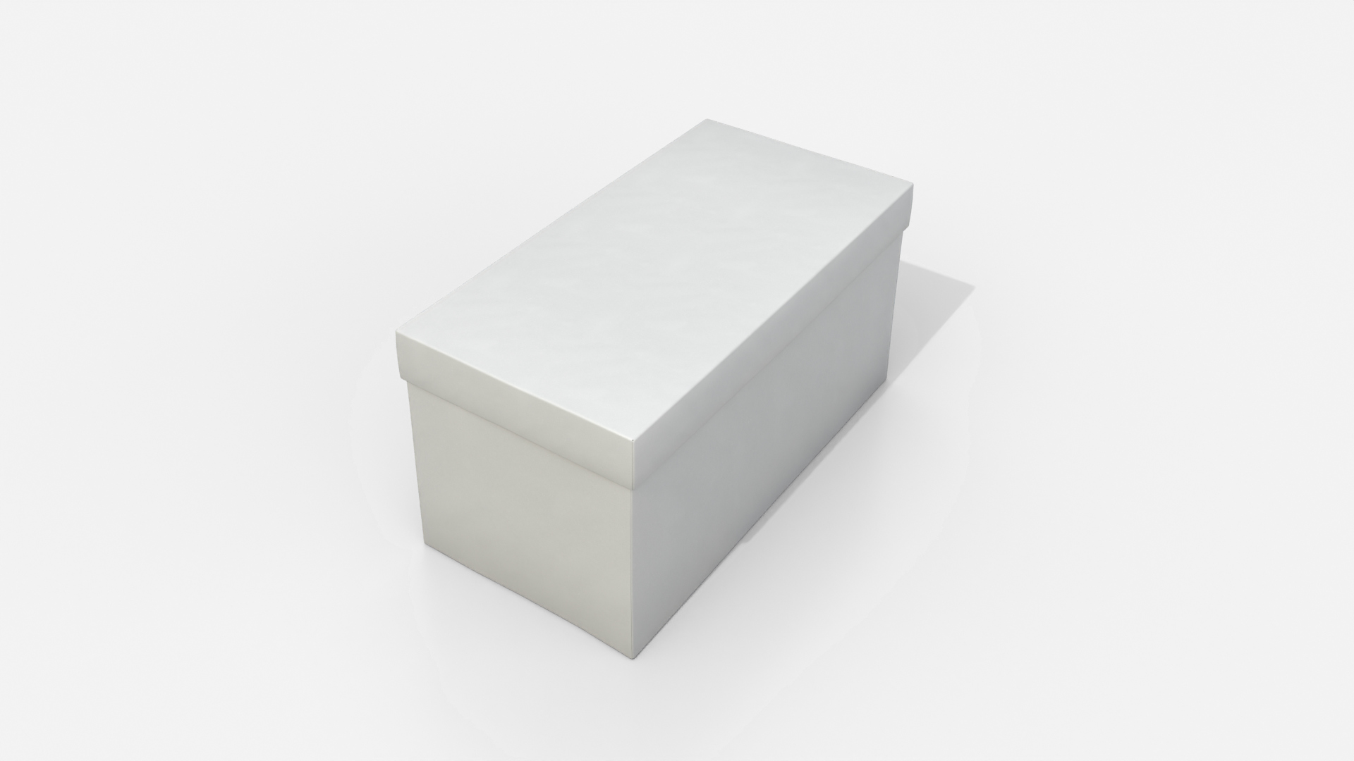Rigid Box - Rectangular with Lift-off Lid 3D Model