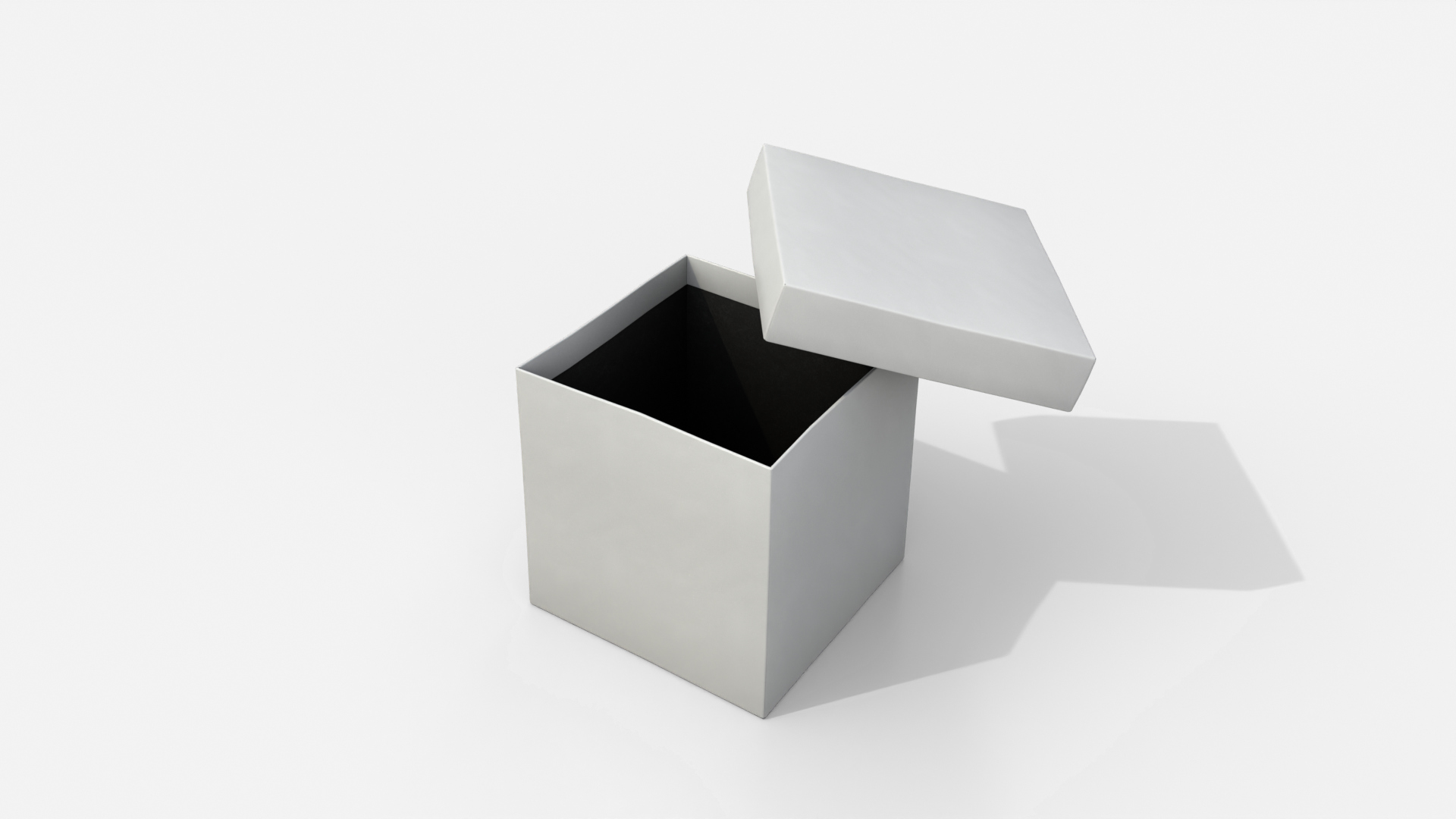 Rigid Box - Regular with Lift-Off Lid 3D Model