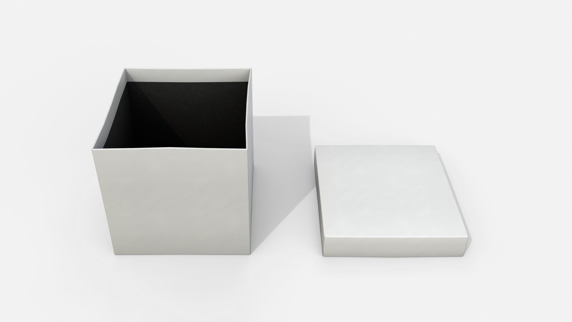 Rigid Box - Regular with Lift-Off Lid 3D Model