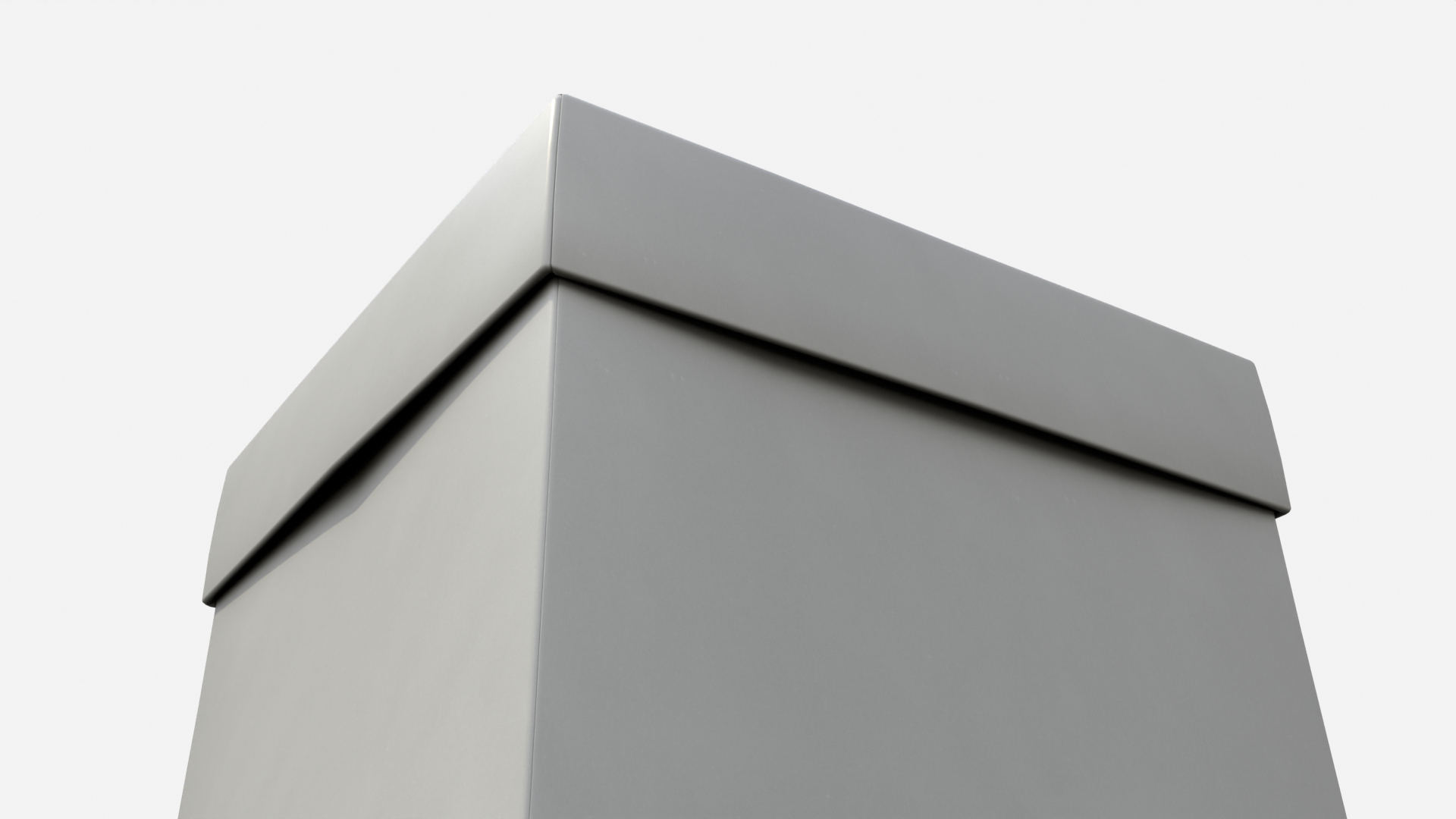 Rigid Box - Regular with Lift-Off Lid 3D Model