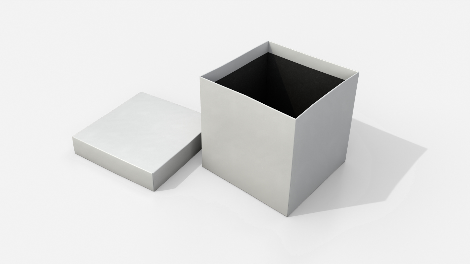 Rigid Box - Regular with Lift-Off Lid 3D Model
