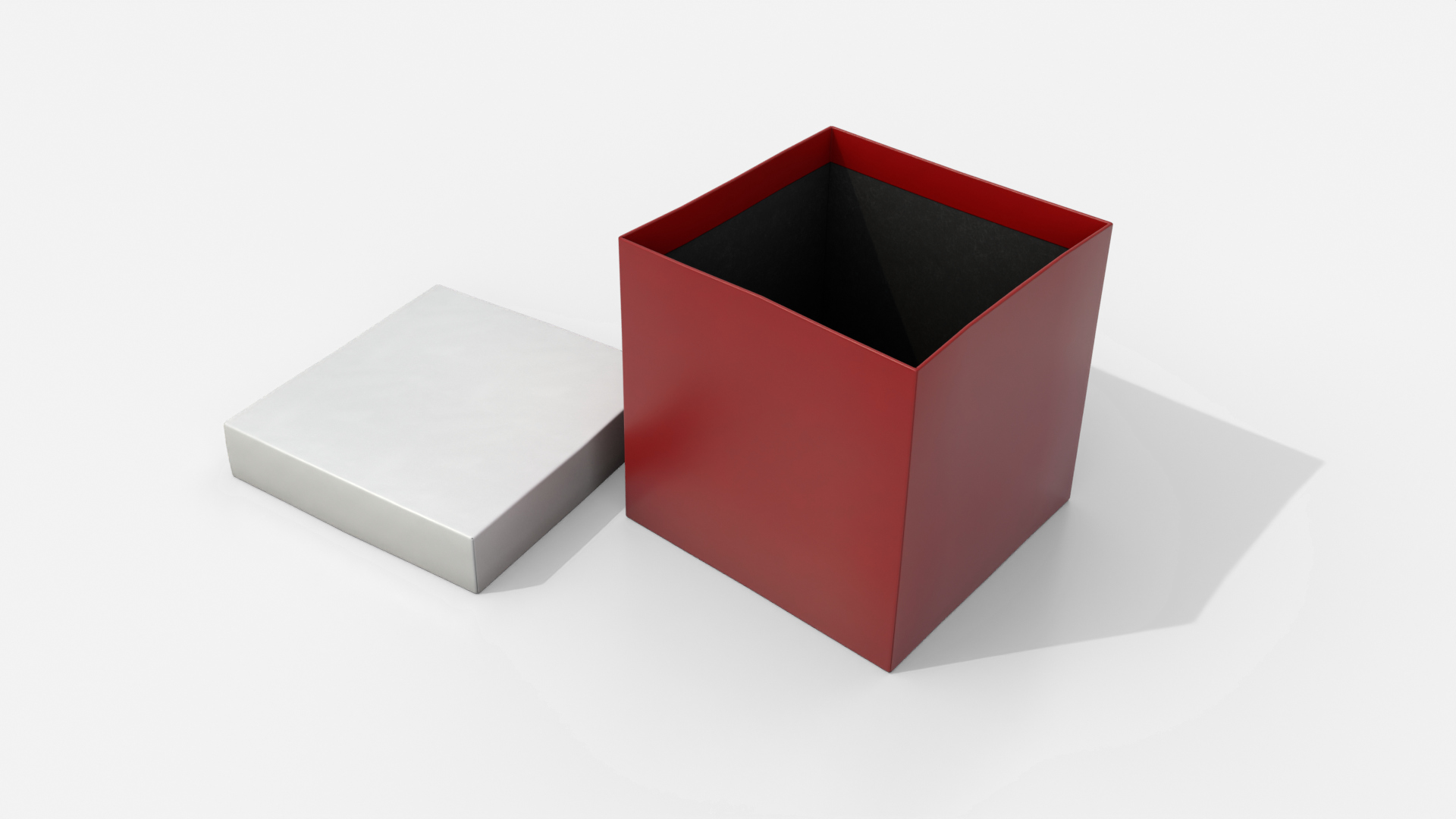 Rigid Box - Regular with Lift-Off Lid 3D Model