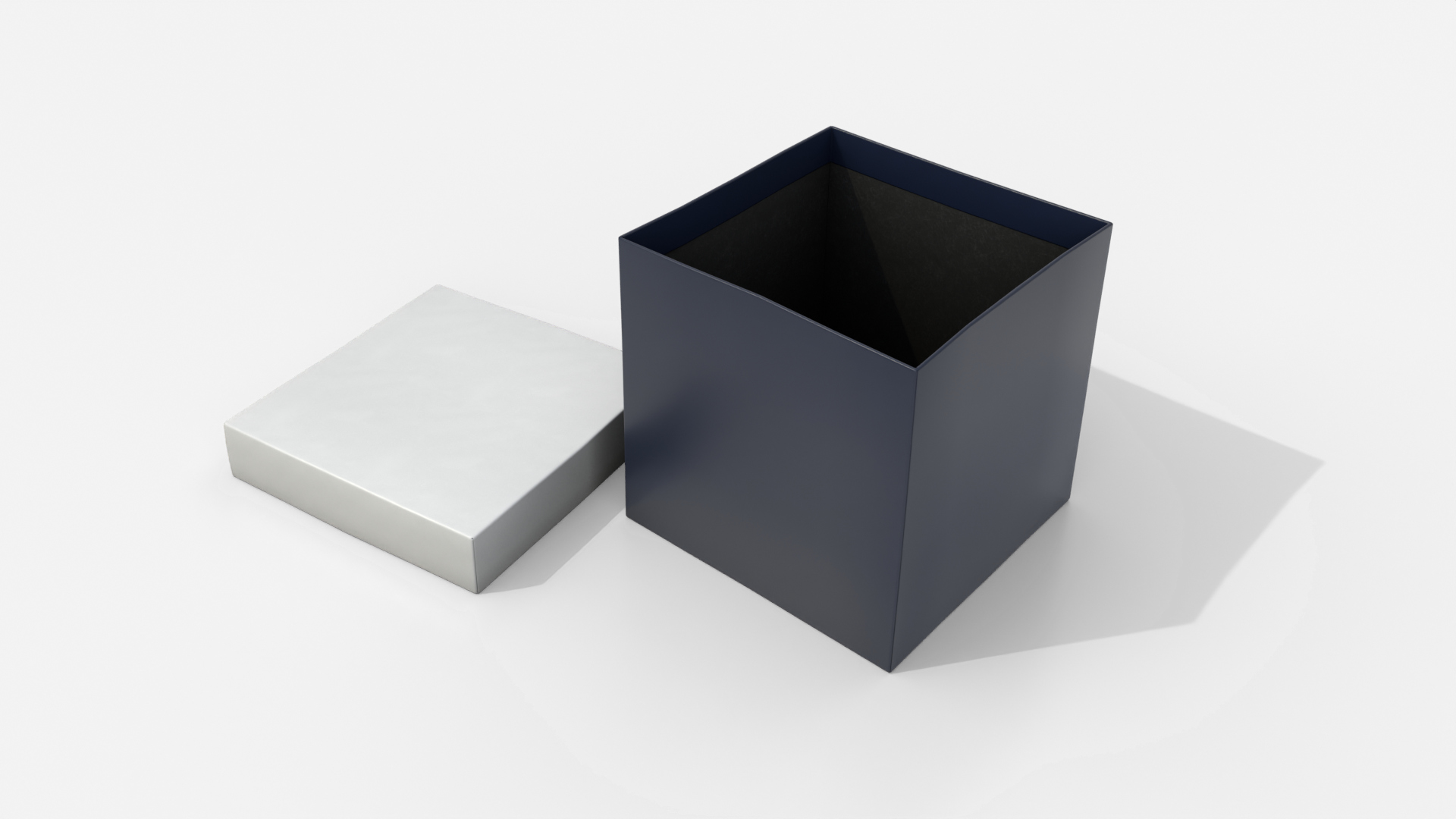 Rigid Box - Regular with Lift-Off Lid 3D Model