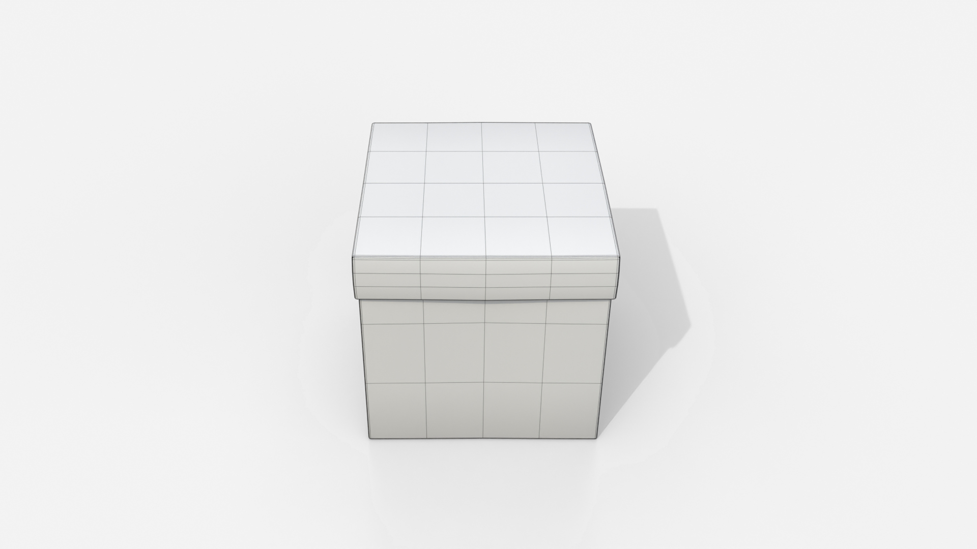 Rigid Box - Regular with Lift-Off Lid 3D Model