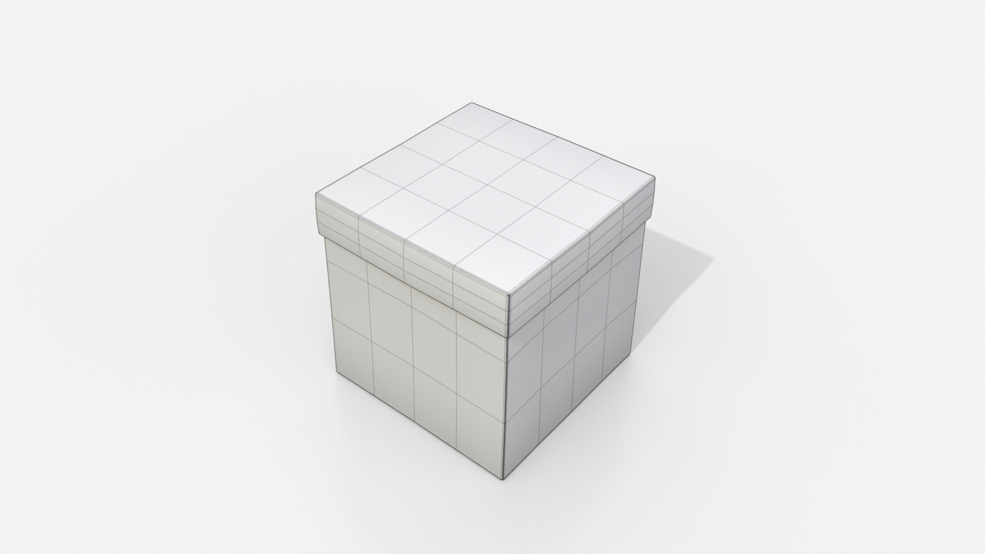 Rigid Box - Regular with Lift-Off Lid 3D Model